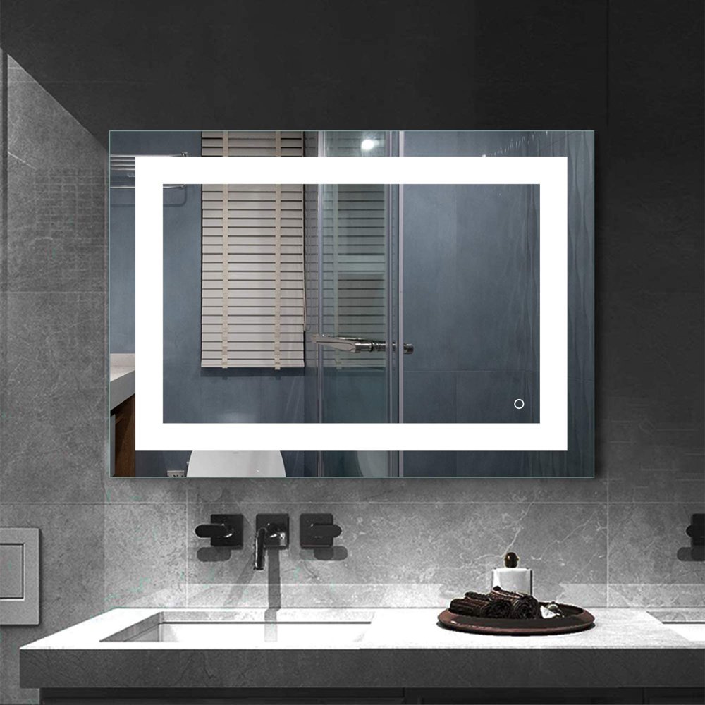 36" x 30" AntiFog Wall Mounted LED Mirrors Horizontal/Vertical Lighted