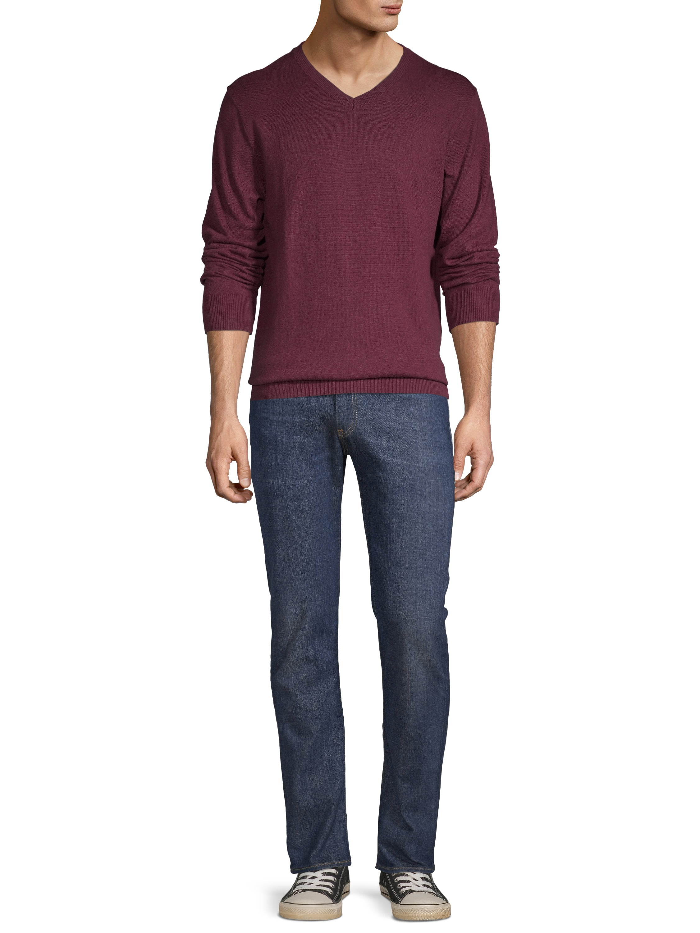 george v neck sweater