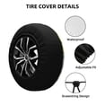 thumbnail image 2 of KLL Countryside Farm Cow Pattern 14-17 inch Spare Tire Cover Universal Wheel Protector for Truck SUV Trailer Camping Rv Tire Covers-17 inch, 2 of 6