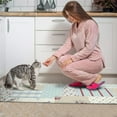 thumbnail image 3 of Pioneer Flower Floral Print Pattern Kitchen Rugs Sets Of 2,Anti Fatigue Kitchen Mat Rugs Non Slip Washable,Decorative Kitchen Floor Mats for Kitchen,Sink,Laundry,17"x30"+17"x47", 3 of 7