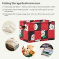 thumbnail image 5 of GZHJMY 1 Pack Cute Christmas Snowman in Black and Red Plaid Large Storage Basket,Collapsible Toy Storage Box Waterproof Laundry Basket with Handle for Home Closets, Offices, Bedroom, 5 of 7