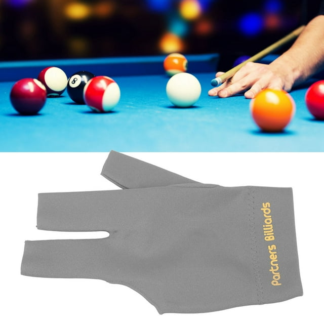 Guantes de Billar para Hombre y Mujer, Guantes Deportivos Con 3 Dedos para Taco, Tiradores, Taco de Billar, Transícredes para un Juego Suave Suave