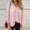Pink, variant on YVNAURA V Neck Tops for Women Long Sleeve Knit Pullover Loose Fit Lightweight Casual Layering Blouses Soft Ribbed Tunic Sweaters for Spring Fall Everyday Wear, Grey,L