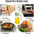 thumbnail image 4 of 16Oz Olive Oil Dispenser Bottle 2 In 1 Sprayer Pourer Glass For Kitchen($9For2), 4 of 6