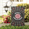 thumbnail image 3 of Red Green Buffalo Plaid Merry Christmas Garden Flag Double Sided Outdoor Flag for Garden Lawn Spring Autumn Thanksgiving Christmas 12.5x18inch, 3 of 4