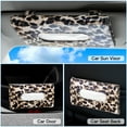 thumbnail image 7 of OTOSTAR Tissue Holder Box Mask Holder for Car, PU Leather Car Visor Tissue Holder Napkin Holder, Backseat Tissue Case Holder for Car, Vehicle (Serpentine), 7 of 7