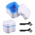 thumbnail image 1 of Transemion 2piece Denture Retainer Case With  for Dental Appliances Wide Application Easy To blue, 1 of 6