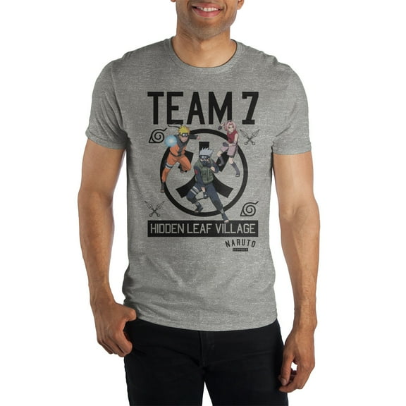Naruto Team 7 Heather T-Shirt-Medium