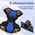 thumbnail image 4 of Arnés para perros Rabbitgoo, ajustable, sin tirones, azul deslumbrante, XS, 4 of 8