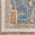thumbnail image 3 of Well Woven Miro Lyon Vintage Medallion Ivory Blue Distressed 5'3" x 7'3" Area Rug, 3 of 8