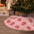 thumbnail image 5 of Rateoe Strawberries Pattern Christmas Tree Skirt with Ties , Christmas Tree Decorations, Farmhouse Christmas Decor Xmas Holiday Decorations-48", 5 of 6