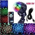 thumbnail image 5 of Luz de bola de discoteca LED efecto giratorio bola de discoteca Luz de fiesta con cable USB para Navidad, cumpleaños infantil 4w, 5V - Coche USB, 5 of 5