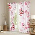 thumbnail image 3 of Manfei Cute Cartoon Axolotl Black Out Curtains,Kawaii Bowtie Ribbon Curtains Pack of 2 (42x63 Each),Pink Bowknot Bow Bedroom Curtains For Girls Kids,Super Cozy Room Decor, 3 of 6