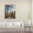 thumbnail image 4 of Cuadros Decorativos 5D Likrtyny Kit Rhinestone Pictures DIY Bosque Elk Taladro Redondo Completo Pintura Diamante 30X40 cm, 4 of 9