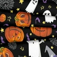 thumbnail image 6 of Move Over Halloween Bedding Set Cartoon Pumpkin and Cute Ghost Pattern Design Halloween Duvet Cover Set Queen Size, 6 of 7