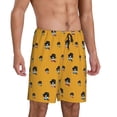 thumbnail image 2 of Logiee Cute Dog Print Men's Pajama Shorts with Drawstring & Pockets,Sleep Shorts for Men,Sleepwear Bottoms,Elastic Waistband Loungewear-X-Large, 2 of 6