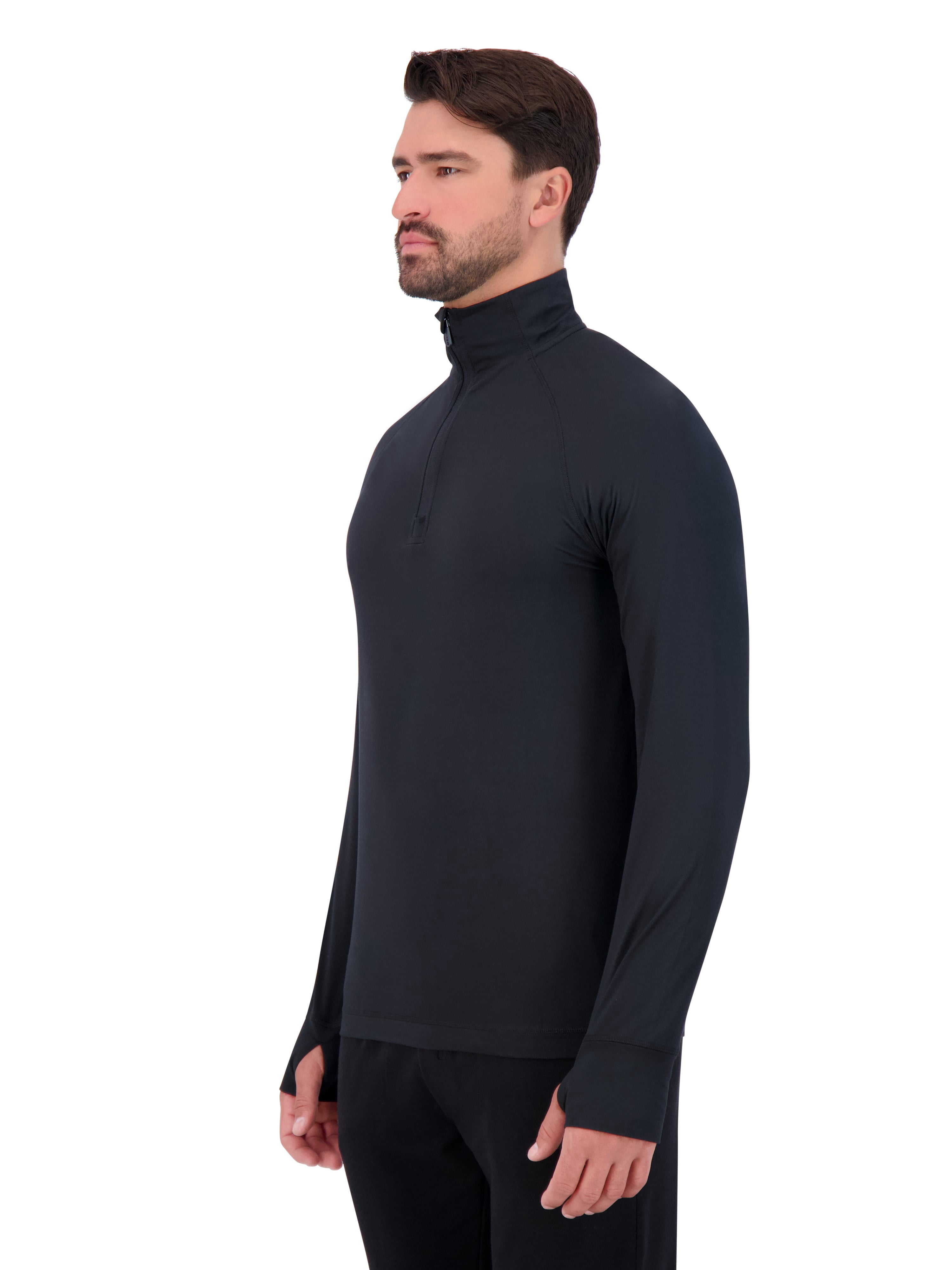 Gaiam Men’s Commuter Quarter-Zip Pullover with Long Sleeves, Sizes S-XL