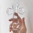 thumbnail image 6 of WYZCTTD Crystal Standing Cross Decor, Handmade Glass Holy Cross Collectible Figurines for Home Decoration, Easter Christmas Decoration for Pary，Colorful, 6 of 6