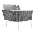 thumbnail image 4 of Modway Stance Modern Fabric & Aluminum Outdoor Left-Facing Armchair in Gray, 4 of 9