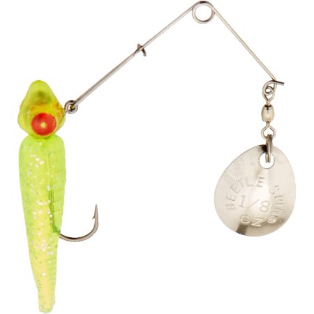 Johnson Rattlin Beetle Spin, Chartreuse, 1 1/2-Inch/1/8-Ounce, 3-Pack