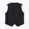 thumbnail image 3 of Women's Denim Vest Short, Slim Fit, Korean Version Jacket Vest, High-Quality Denim, for Summer, Business Casual, 3 of 3