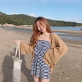 thumbnail image 3 of Women's Casual Open Front Knit Cardigan Sweaters Long Sleeve Outwear Soft Knit Coat, 3 of 3