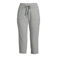 Athletic Works Women's Athleisure Core Knit Capri Pants with Drawstring