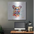 thumbnail image 5 of Luxe Metal Art 'Colorful Watercolor Cairn Terrier' by Furbaby Affiliates, Metal Wall Art, 36"x36", 5 of 9