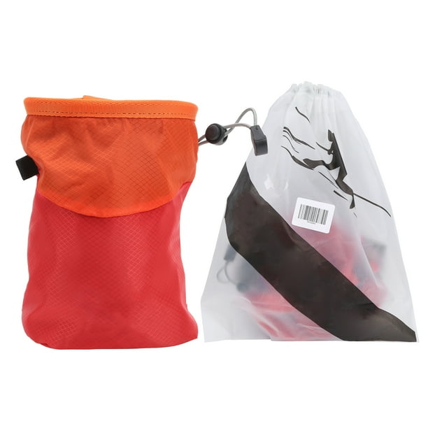 Bolsa de tiza en polvo de magnesio para escalada en roca, equipo antideslizante para montañismo al aire libre (rojo) YUNYI BRAND Deportes