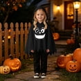 thumbnail image 5 of RMGVDSD Toddler Baby Boys Halloween Ghost Face Print Poncho Cape Hooded Tops And Pants Set Kids Holiday Party Dress Up Outfit Fall Clothes 2-3 Years, 5 of 9
