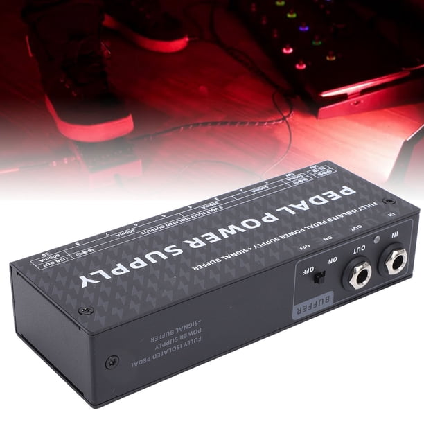 Pedal De Efectos De Guitarra Fuente De Alimentación 9 Salidas CC Aisladas USB