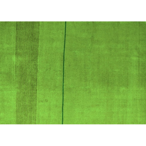 Ahgly Company Indoor Rectangle Abstract Green Modern Area Rugs, 5' x 7'