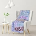 thumbnail image 6 of Custom Name Blanket for Kids Adults Personalized Blanket with Name Flannel Blanket Customized Name Blanket for Birthday Valentines Christmas Day (30x40, Pink), 6 of 6