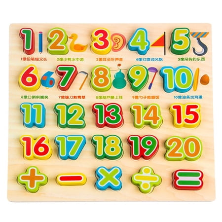 Mathematics Numbers / English Alphabet Wooden Toy Games for Kids Early ...