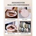 AmorArc 12-Piece Ceramic Dinnerware Set For 4 - Double Color Stoneware Plates & Bowls, Chip Resistant & Dishwasher Safe