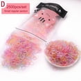 thumbnail image 4 of Élastique Jetable Coloré pour Cheveux Enfants Bébés Filles Tout-Petits 1000 Pcs/ensemble, 4 of 9