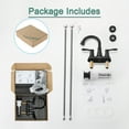 thumbnail image 4 of PARLOS Swivel Spout 2-Handle Bathroom Sink Faucet, Matte Black, 4 of 11