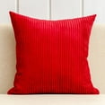 thumbnail image 2 of Pillowcase Home Textile 20" X 20" Modern Contemporary Transitional Navy Blue Striped Polyester Throw Pillowcase ( 2 Count) Home Decoration Suitable for Living Room and Bedroom, 2 of 7