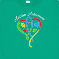 thumbnail image 4 of Inktastic Autism Awareness Heart Ribbon and Puzzle Pieces Boys or Girls Baby T-Shirt, 4 of 5