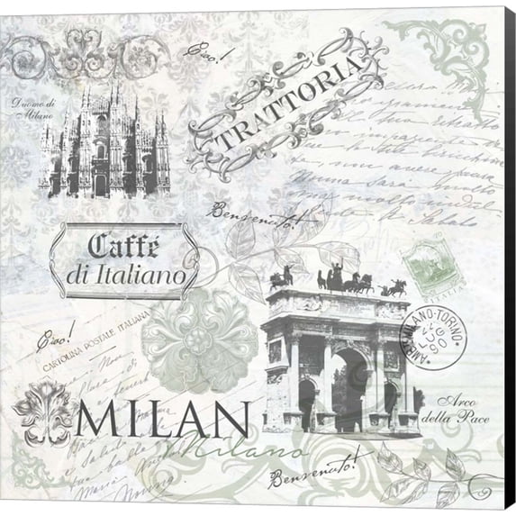 Milan by Fiona Stokes-Gilbert, Canvas Wall Art