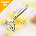 thumbnail image 3 of Oleegame 2PC Vegetable Peeler Stainless Steel Stainless Corn Planner Latest Stainless Corn Slicer Quick Corn Cob Separator Corn Kernel Remover Tool Quick Corn Cob Cutter Kitchen Gadget Silver, 3 of 8