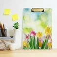 thumbnail image 5 of FMSHPON Spring Tulip Flower Clipboard Hardboard Wood Nursing Clip Board and Pull for Standard A4 Letter 13x9 inches, 5 of 7