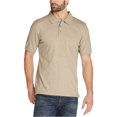 thumbnail image 1 of Polo de rugby resistente a la intemperie para hombre SS Melange, beige, pequeño, 1 of 1