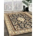 thumbnail image 3 of Ahgly Company Machine Washable Indoor Rectangle Traditional Brown Area Rugs, 7' x 10', 3 of 7