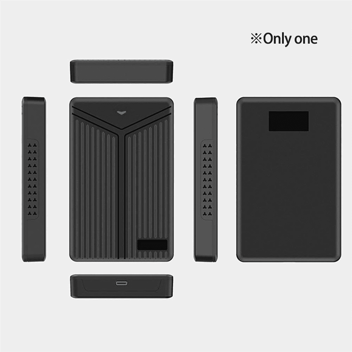 4X USB 3.1 Mobile Hard Disk Box 2.5 Inch Hard Disk Box SSD Enclosure Support 15mm Hard Drive for Computer Notebook,black