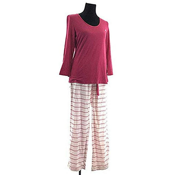 Nautica Womens Flan Stripe Pajama Set Size X-Small