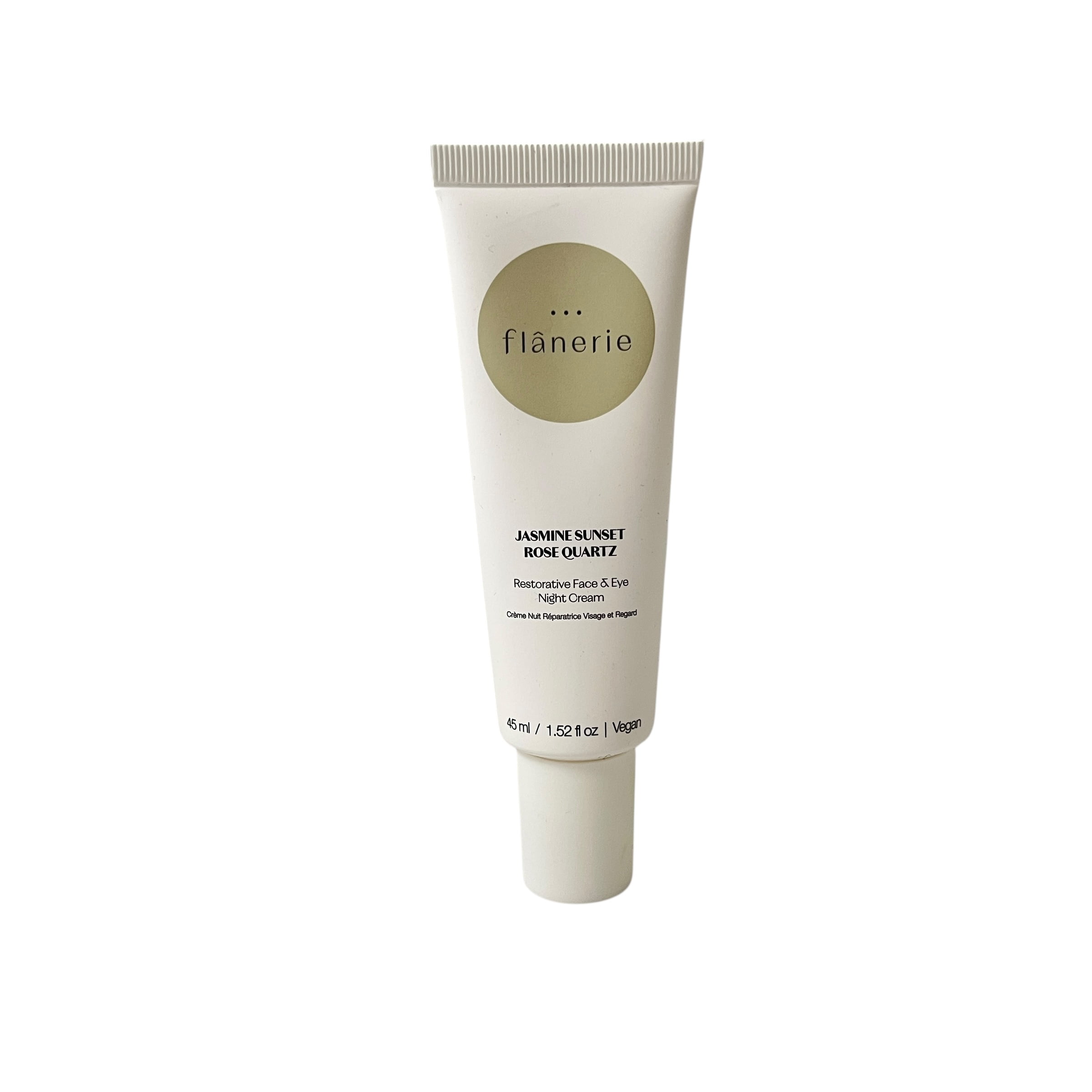 Flanerie Jasmine Sunset Rose Quartz Restorative Face & Eye Night Cream 1.52 fl oz