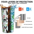 thumbnail image 3 of Boston Terriers and Flowers 10oz Tumblers Stainless Steel Tumbler with Lid and Straw,Vacuum Insulated Double Wall Travel Tumbler Cups with Cleaning Brush for Coffee, Tea, 3 of 4