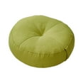 thumbnail image 2 of Cojín de suelo redondo, cojín decorativo suave para asiento, de meditación para el hogar, sofá, silla, cama, coche, interior, oficina, estudio. verde, 2 of 8