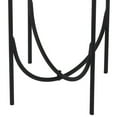 thumbnail image 5 of 22 Inches Round Top Metal Accent Table with Tubular Legs, Black- Saltoro Sherpi, 5 of 5